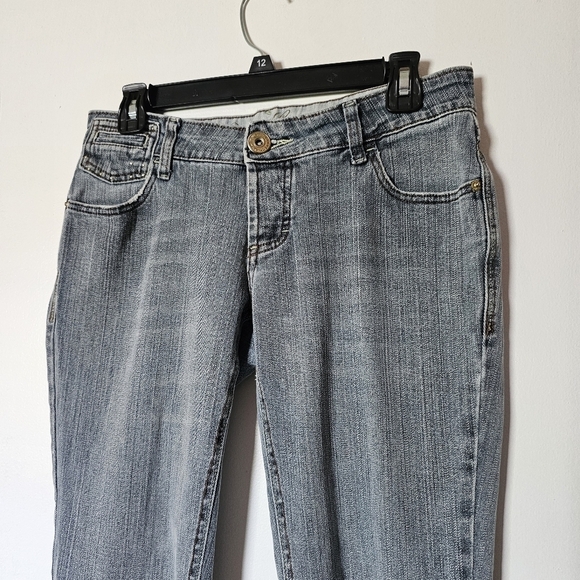 Y2k Young connection gray tone mid to low rise slim jeans Size 40 - Picture 2 of 6